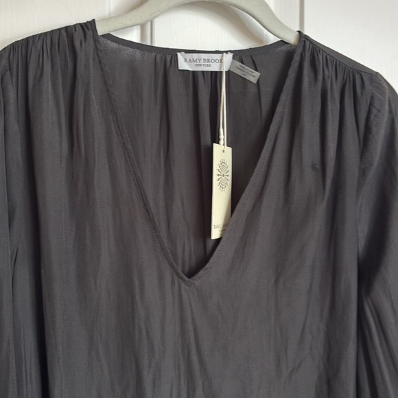 NWT RAMY BROOK Sabrina blouse in black size small - Picture 2 of 10